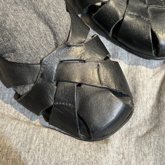 Born Black woven leather Flats, Sz 7.5 / 38.5 ER M Slip On - Picture 2 of 5